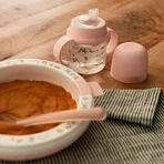 Suavinex My Family - Premier biberon avec poignée et tétine en silicone - Rose