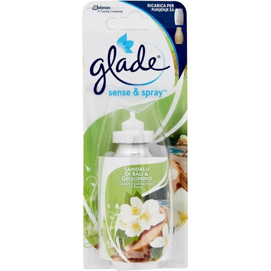 Recambio de Glade para el ambientador automático Sense &amp; Spray, 1 unidad, aromas variados