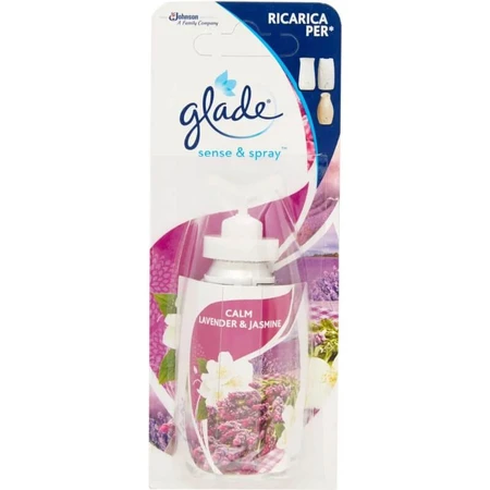 Recambio de Glade para el ambientador automático Sense &amp; Spray, 1 unidad, aromas variados