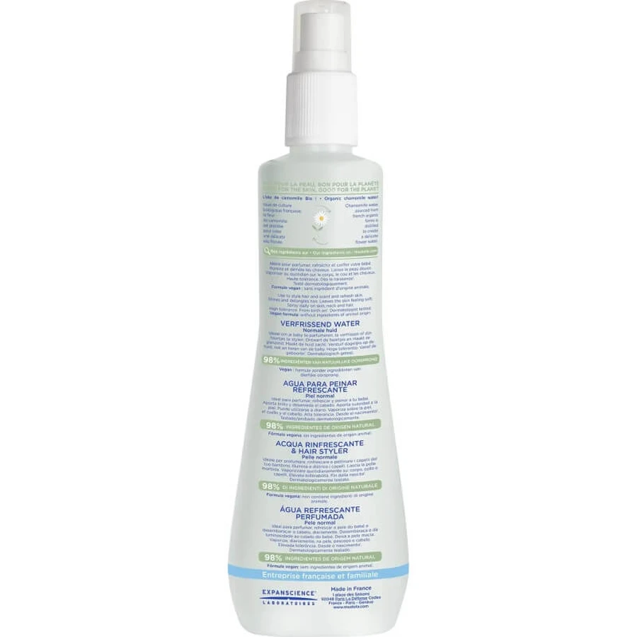 Mustela Spray refrescante para el cuerpo y el cabello, 200 ml