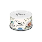 Cherie Hairball Atún y lubina - Alimento completo para gatos con problemas de bolas de pelo, 80 g