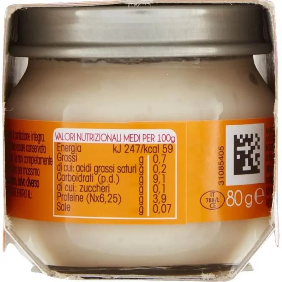 Puré de merluza y patata homogeneizado de Plasmón, 80 g x 2 unidades
