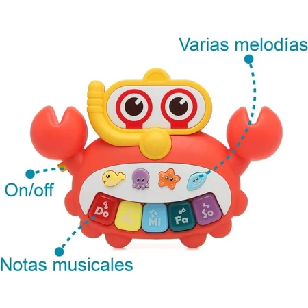 Kiokids Klavier in Krabbenform