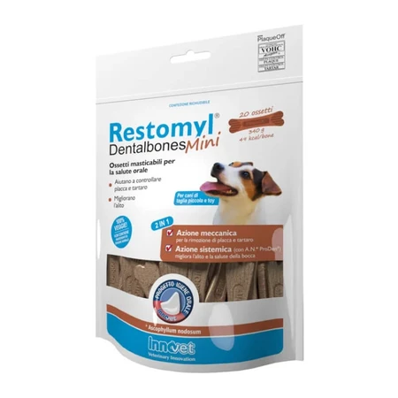 Innovet Restomyl Dentalbones Mini - Os à mâcher pour l'hygiène bucco-dentaire, 340 g