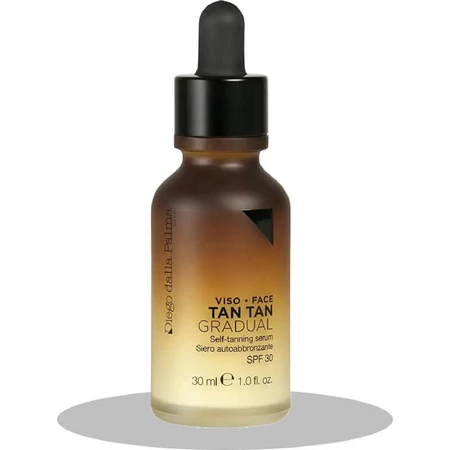 Diego dalla Palma Zonnebrandcrème voor het gezicht SPF 30, Tan Tan Gradual zelfbruiningsserum, hoge beschermingsfactor, 30 ml
