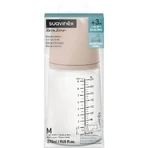 Suavinex Zero Zero Medium 3m+ - Anti-Colic Bottle with Medium Flow, 270 ml