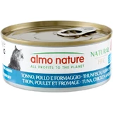 Almo Nature HFC Natural Thunfisch, Huhn und Käse – Alleinfuttermittel für ausgewachsene Katzen, 150 g