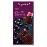 Chocolat bio à l'eau de rose, 70 g, Benjamissimo