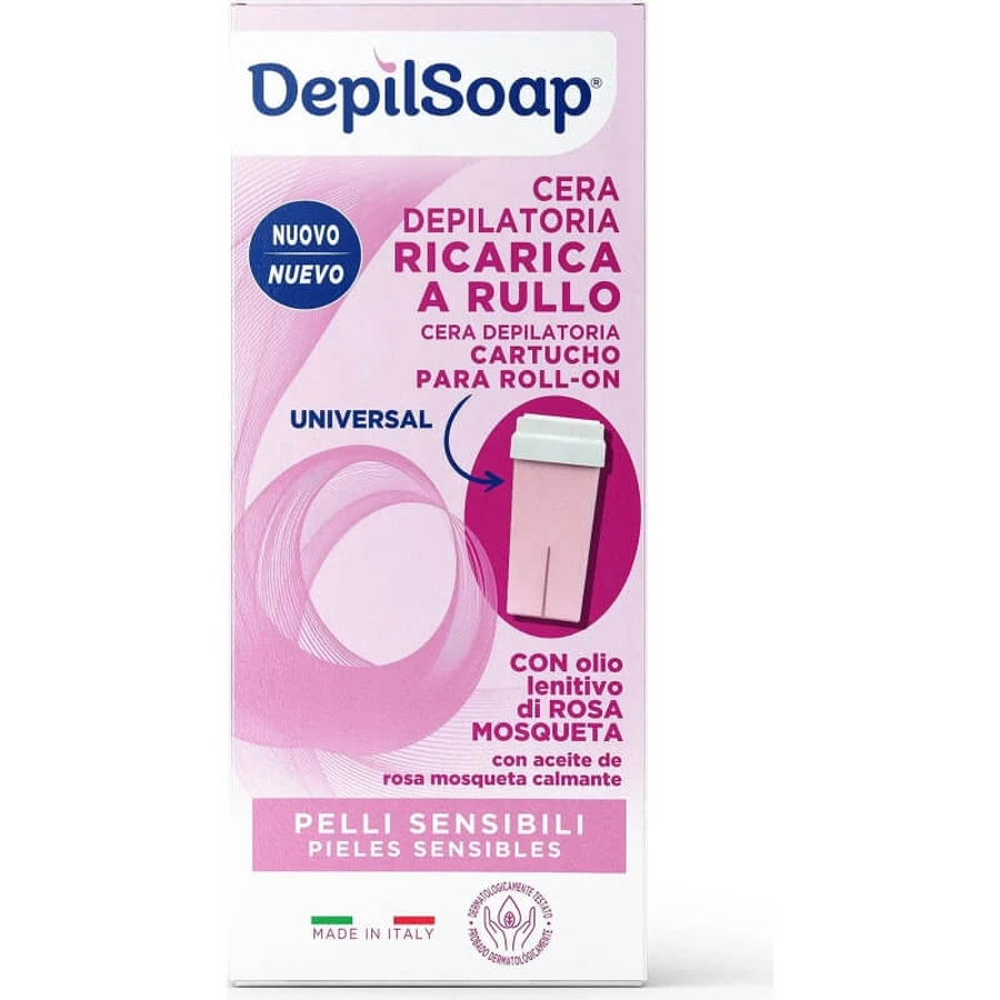 Depilsoap-Nachfüllpackung: Enthaarungswachs für den elektrischen Roller mit Hagebutte und Sheabutter