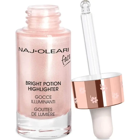 Naj Oleari Bright Potion Highlighter - Face Highlighting Drops - No. 1 Rose Quartz