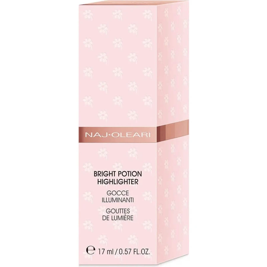 Naj Oleari Bright Potion Highlighter - Face Highlighting Drops - No. 1 Rose Quartz