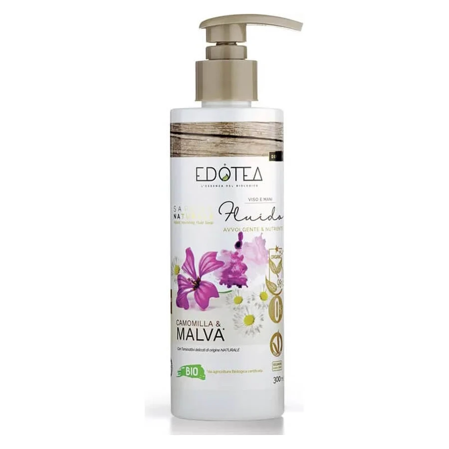 Edotea Natur-Flüssigseife mit Kamille und Malve, 300 ml