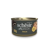 Schesir After Dark Chicken Strips in Chicken Broth - Complete Food for Adult Cats, 80 g