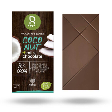 Chocolat au lait avec noix de coco, 70 gr, Reizl