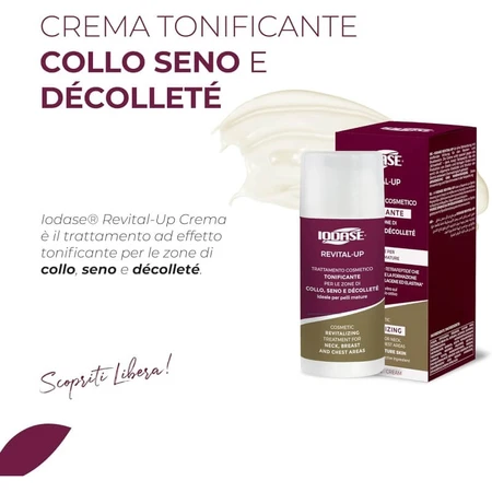 Iodase Revital-up – cremă de îngrijire tonifiantă pentru gât, sâni și decolteu, 100 ml
