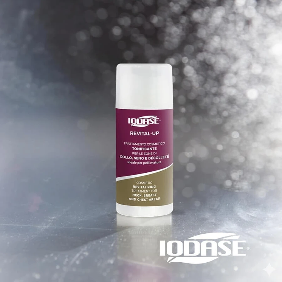 Iodase Revital-up – cremă de îngrijire tonifiantă pentru gât, sâni și decolteu, 100 ml