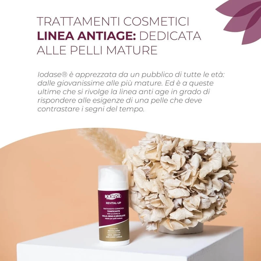 Iodase Revital-up – cremă de îngrijire tonifiantă pentru gât, sâni și decolteu, 100 ml