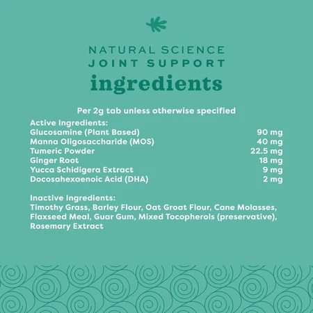 Oxbow Natural Science Joint Support - Complemento alimenticio para las articulaciones de animales pequeños, 120 g