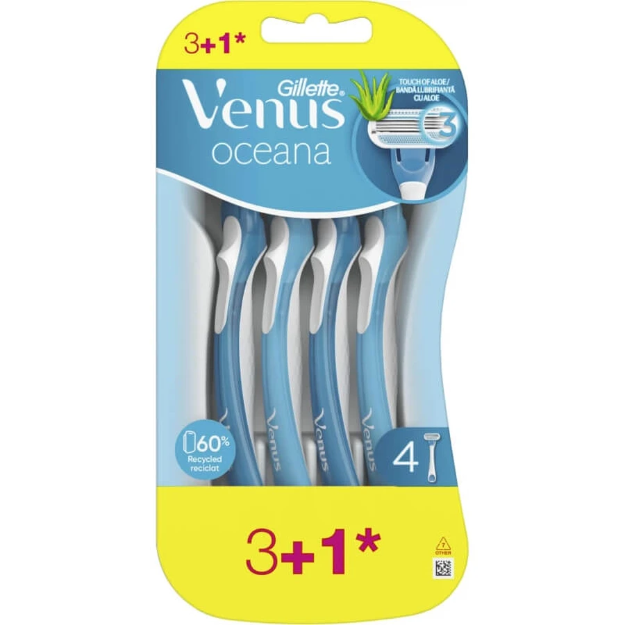 Gillette Venus Oceana - 4 wegwerpscheermesjes