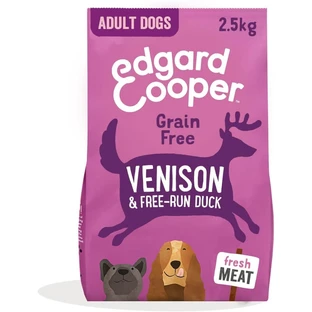 Edgard & Cooper « Fresh Venison and Duck » - Croquettes sans céréales pour chiens adultes de taille moyenne, 2,5 kg