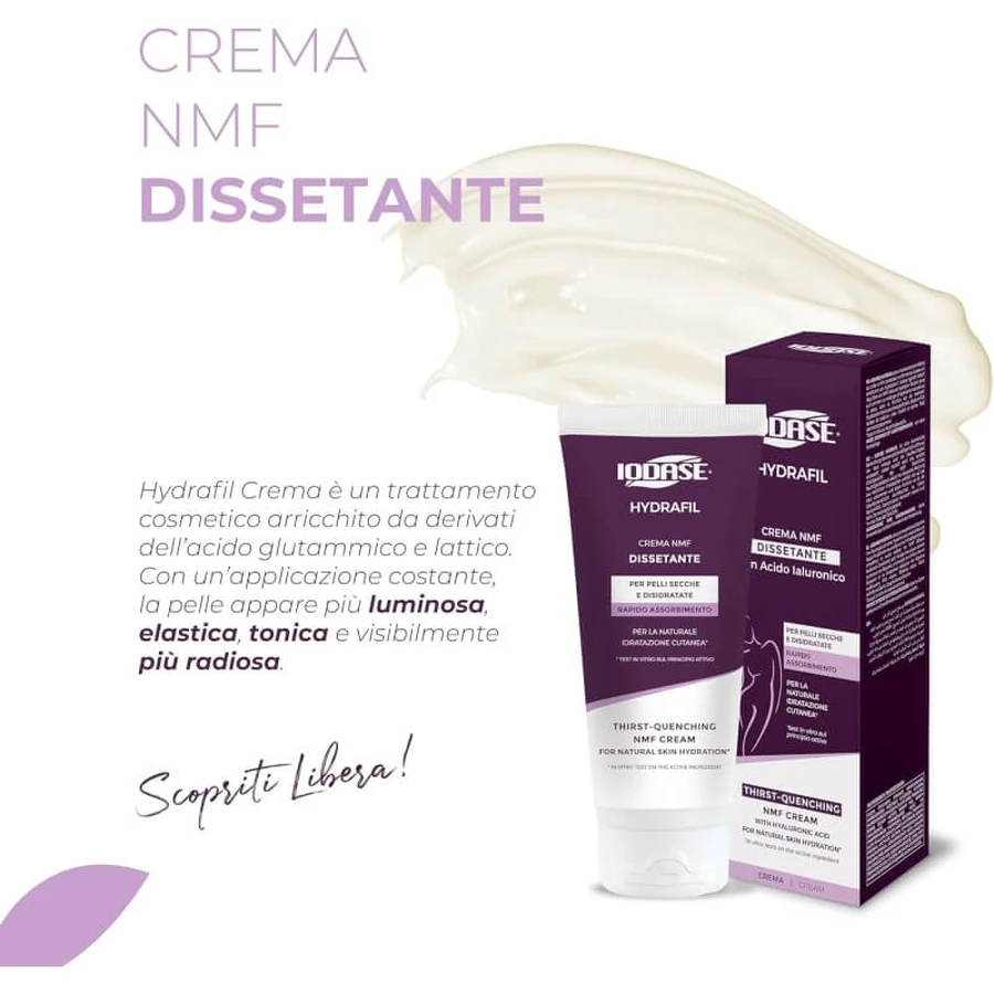 Iodase Hydrafil NMF Cream - Moisturizing Treatment for Dry and Dehydrated Skin, 200 ml