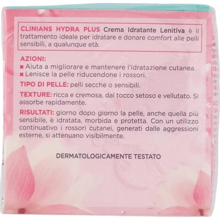 Clinians Hydra Plus – Beruhigende, feuchtigkeitsspendende Gesichtscreme für trockene und empfindliche Haut, 50 ml