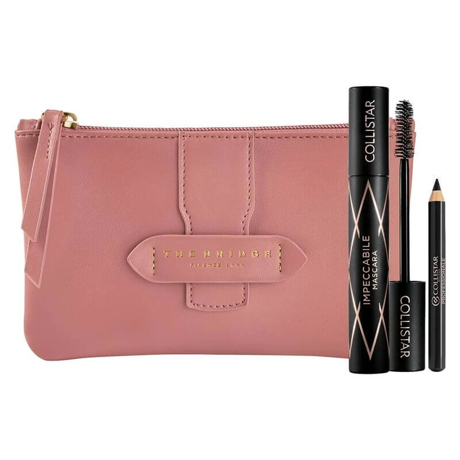Collistar-cadeauset: Flawless Mascara + Mini Professional Eye Pencil + elegante clutch