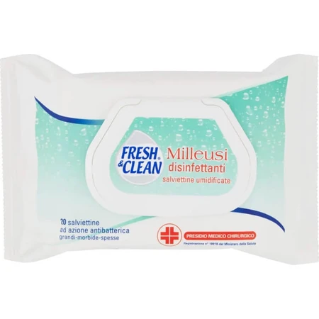 Fresh &amp; Clean Allzweck-Desinfektionstücher – 20 antibakterielle Tücher