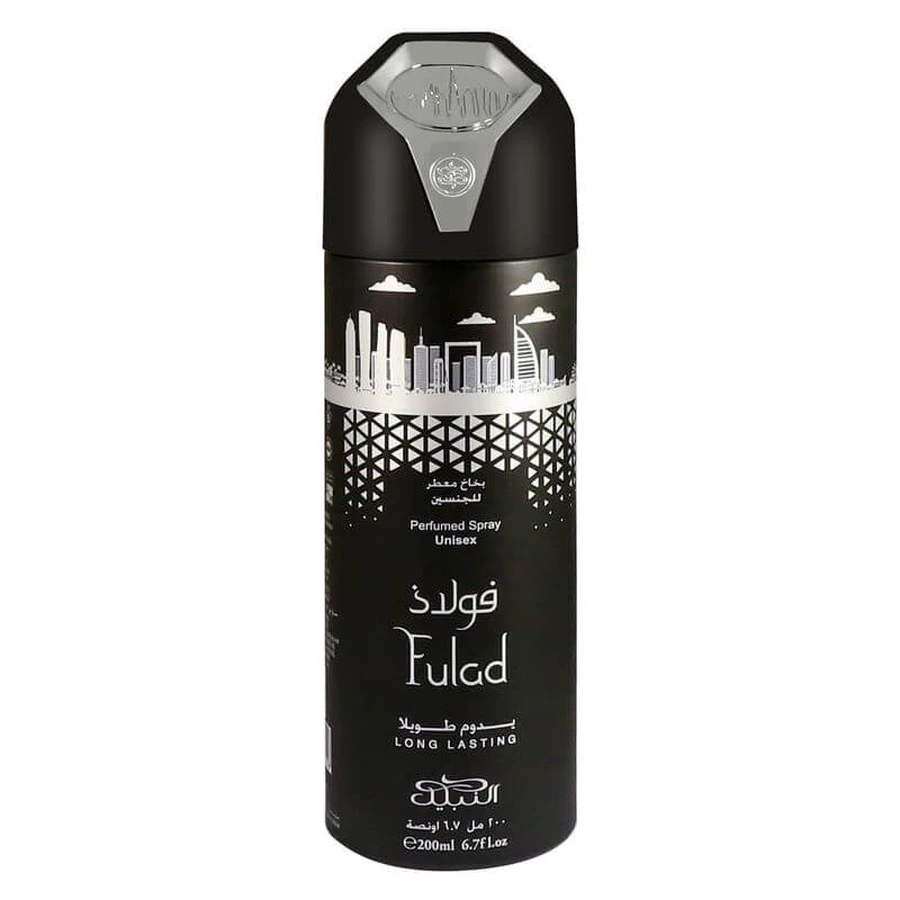 Nabeel Fulad - Desodorante perfumado unisex en spray, 200 ml, Vapo