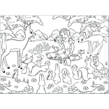 Lisciani Maxi Double-Sided Puzzle, 60 Pieces, Snow White 46577