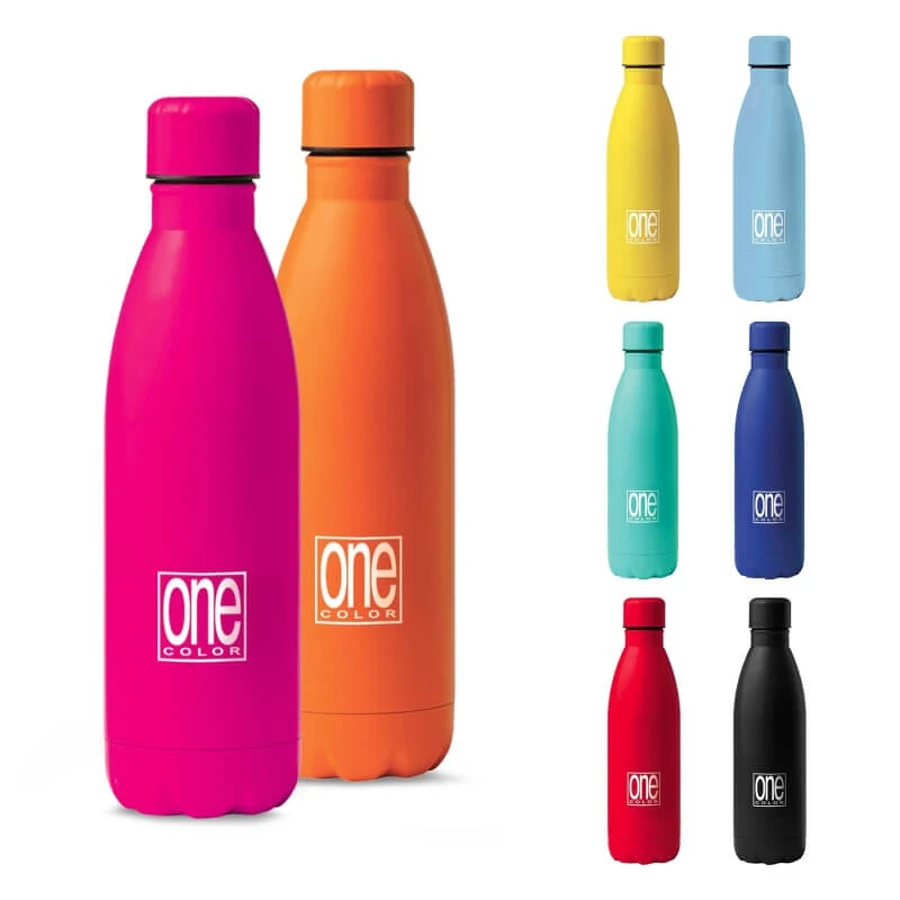 Blasetti One Color – 12-Stunden-Isolierflasche aus doppelwandigem Edelstahl, fuchsia