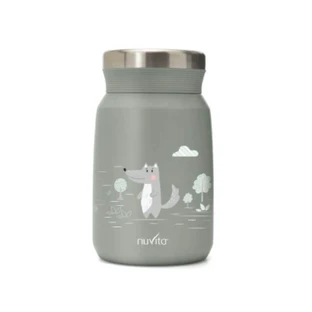 Nuvita Thermos – recipient pentru alimente din oțel inoxidabil, culoare verde salvie, 500 ml