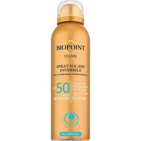 Biopoint Sunscreen SPF 50 Invisible Spray, High Protection, 150 ml