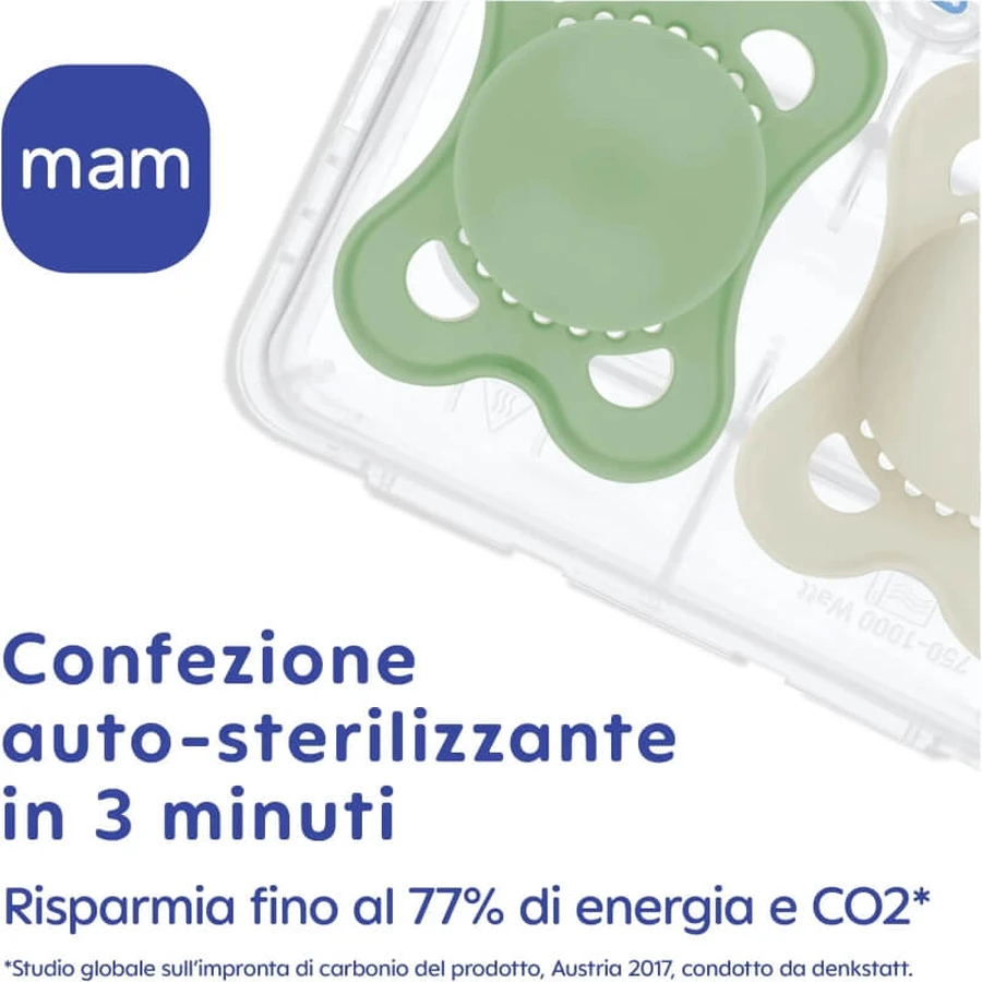Mam Original 2–6 m – 2 silikonowe smoczki – jasnoniebieskie: ceny i cechy