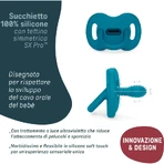 Suavinex Selection Color Essence - Sucette en silicone 0-6 mois - Bleu clair