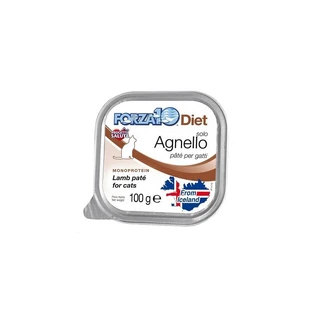 Forza10 Solo Diet Paté de cordero - Alimento complementario para gatos con intolerancias alimentarias, 100 g