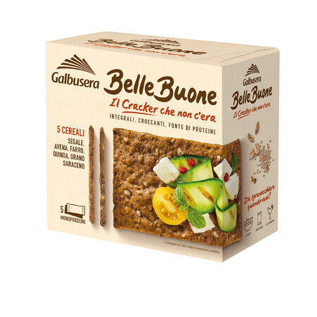 Craquelins complets Bellebuone aux 5 céréales, 200 g, Galbusera