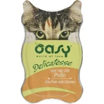Oasy Wet Cat Delicatessen Hühnerpastete – Alleinfuttermittel für Katzen, 85 g