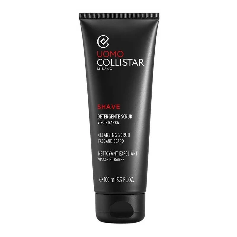 Collistar for Men - Gommage nettoyant pour le visage et la barbe, 100 ml