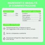 Schesir Complements Hühner-Gelee-Streifen – Alleinfuttermittel für Katzen, 70 g