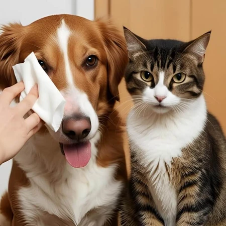 Farmaline 40 geparfumeerde doekjes voor honden, katten en huisdieren