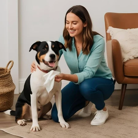 Farmaline 40 geparfumeerde doekjes voor honden, katten en huisdieren