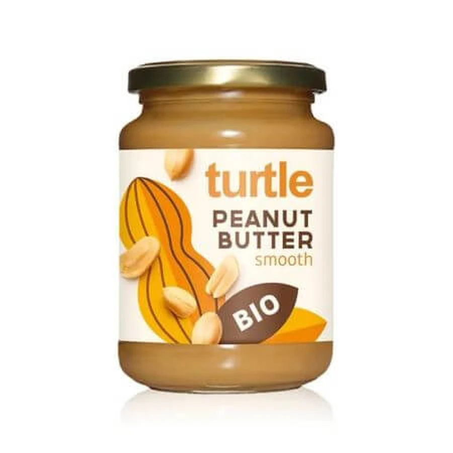 Eco fijne gezouten pindaroom, 350 g, Turtle