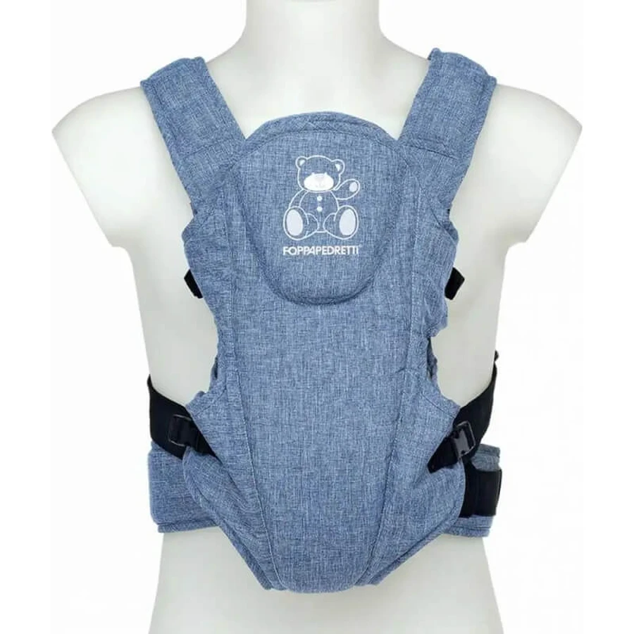 Foppapedretti Marsupi8 - Blauwe denim draagzak