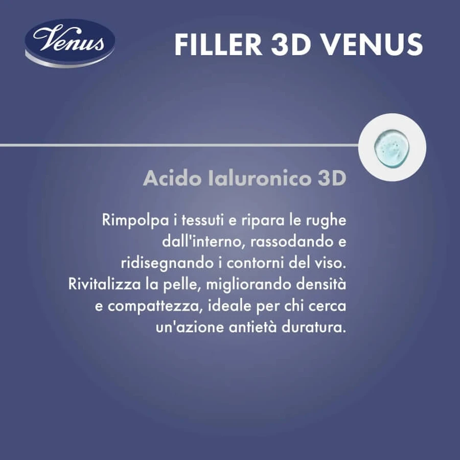 Venus Filler Venus 3D - Crema antienvejecimiento voluminizadora, 50 ml