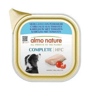 Almo Nature HFC Complete Bacalao y Tomates - Pienso completo para perros, 150 g