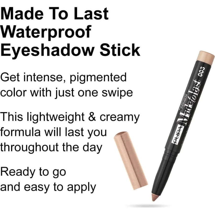 Pupa Made to Last Waterproof Eyeshadow - Oogschaduwstift nr. 003 Nude Gold