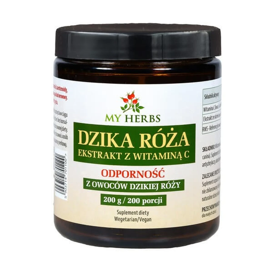My Herbs Extract de trandafir sălbatic, pulbere, 200 g