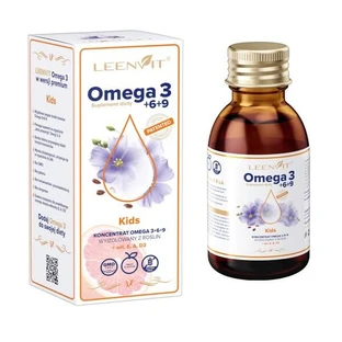 Leenvit Omega 3 Kids, liquide, 125 ml