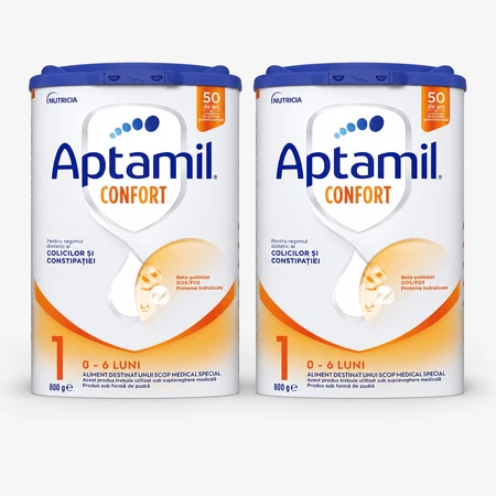 Aptamil Comfort 1 Formula, 0–6 months, 2x800 g, Nutricia 